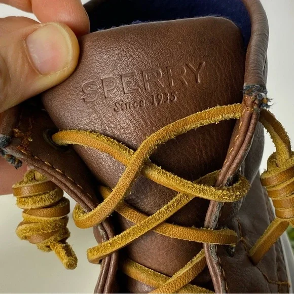 Kids Brown and Blue Duck Boots - Picture 6 of 7